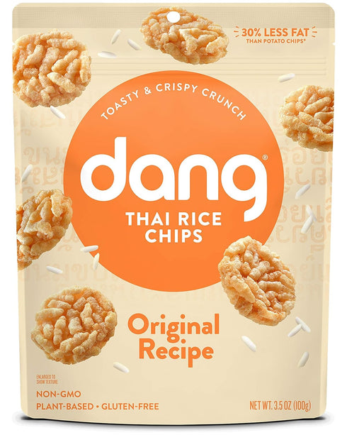 Dang Thai Rice Chips Original, Vegan, Gluten Free Crisps, Non GMO, Healthy
