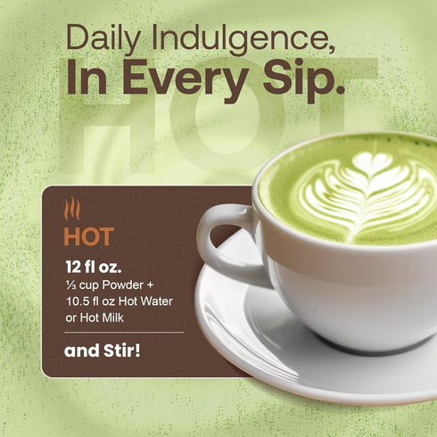 51mg Frozen (3.5 lb 30 Caf Essentials Matcha Green Tea Latte Frappe Mix No Artificial Colors, Flavors, or Sweeteners