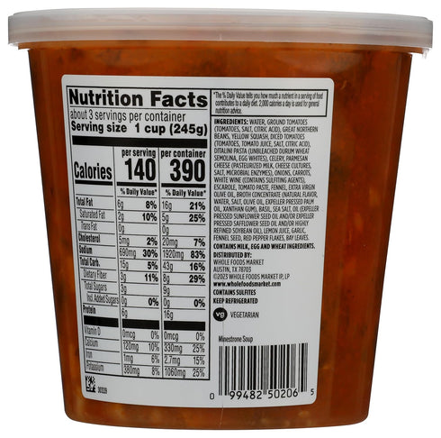 24 OZ Whole Foods Market Kitchens Minestrone Soup
