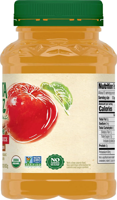 23oz (Pack 1) Santa Cruz Organic Cinnamon Apple Sauce Jars