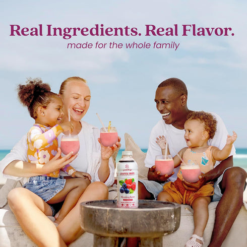 100% 2-Pk, 48oz Smartfruit Blooming Berry + Antioxidants Real Fruit Pure with Strawberries, Blueberries, Raspberries