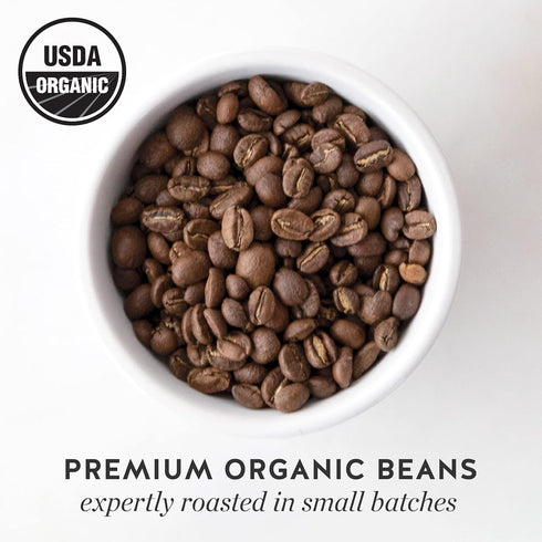 12 (Pack 2) Blue Bottle Whole Bean Organic Coffee, Balanced, Medium Roast, Ounce bag