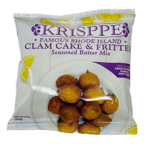 Krisppe Famous Rhode Island Style Clam Cake and Fritter Seasoned Batter Mix