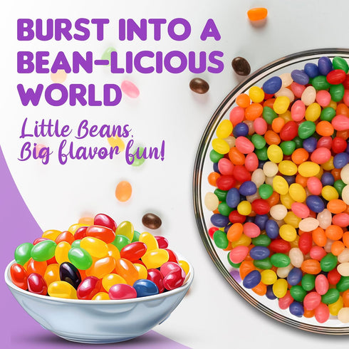 Triplenet Pricing 5 LB Classic Jelly Beans Bulk Assorted Fruit Candy Bright, Chewy, Flavorful Mix Ideal for Party