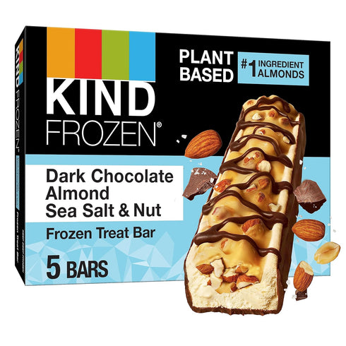 KIND FROZEN Plant Based Frozen Treat Bar, Dark Chocolate Almond Sea Salt