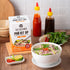 8.9 oz (3 Get Cultured Box Beef Pho Kit Authentic Vietnamese Pho Broth Base With Spice Bag, Rice Noodles, Fish Sauce
