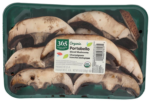 Fresh Produce Mushroom Portobello Sliced Organic, 6 Ounce