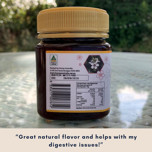 263+ 8.8 oz Honey Australia Manuka Honey MGO | | Raw, Organic, Pure Honey for Daily Wellness & Energy | Natural