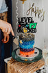Level 17th Unlocked Sign Cake Topper - Happy 17th Birthday Decorations for Video Game Themed Party Supplies