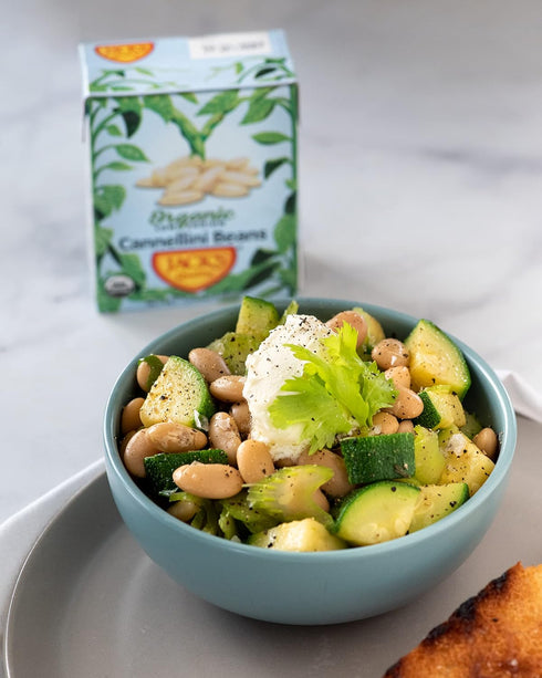 13.4 oz. (8-PACK) Jack's | Organic Cannellini White Beans | Filled with Protein & Fiber, Low Sodium & Non-GMO |