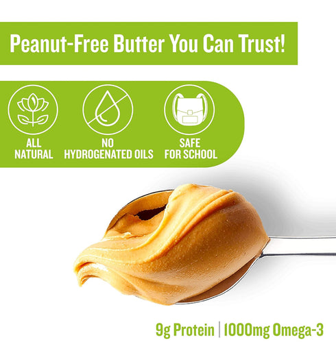 17.6 oz (Pack 6) Peanut Free Tree Nut Free Natural No Stir Spread WOWBUTTER Award Winning Vegan Plant Protein Food made