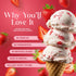 5 2 (1 Pack, Triple Scoop - Premium Strawberry Ice Cream Mix For Ice Cream Maker. Simple, Easy, Delicious. From Gourmet