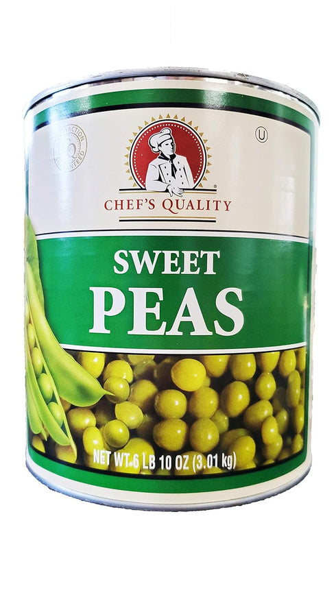 Chef's Quality Canned Vegetables 6lb (Sweet Peas)