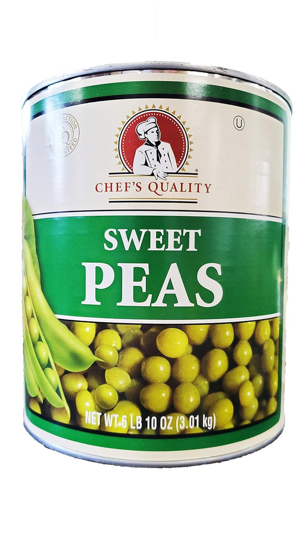 Chef's Quality Canned Vegetables 6lb (Sweet Peas)