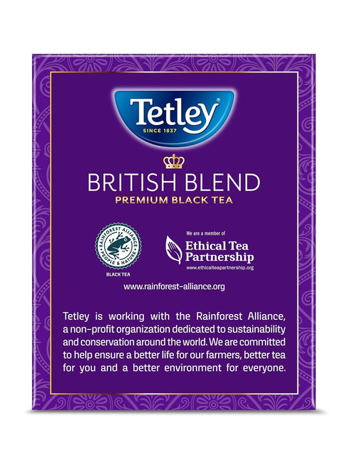 320 Tetley British Blend Premium Black Tea, Teabags, Rainforest Alliance Certified