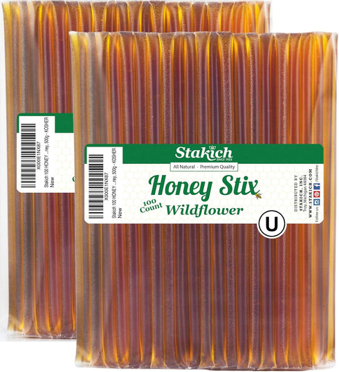 Stakich Wildflower Honey Stix (200 Stix)