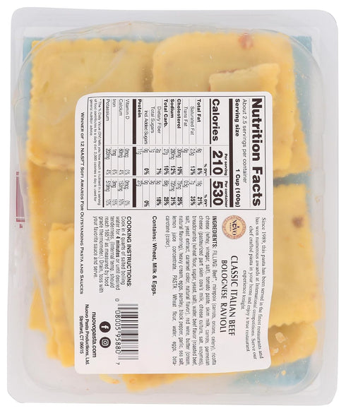 NUOVO 9 Oz Ravioli Classic Italian Beef