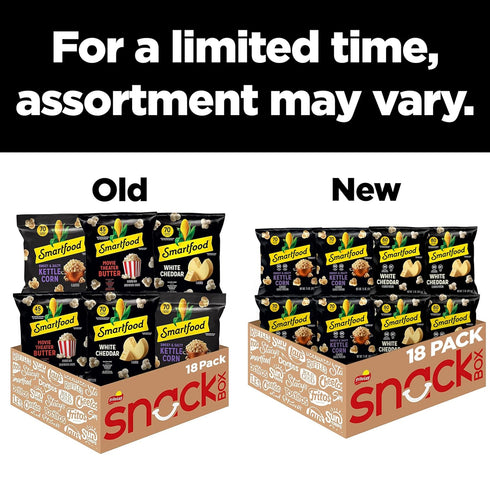 Pack, 0.5 (Pack 18) Smartfood Popcorn, Variety Ounce