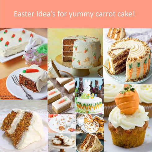 Snack Fun Pack 2 15.25oz 2 16oz Carrot Cake Mix and Cream Cheese Frosting Bundle of Duncan Hines Betty Crocker Cream