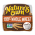 100% 20 oz Nature's Own Whole Wheat Bread, Sliced Non-GMO Sandwich Bread, Loaf