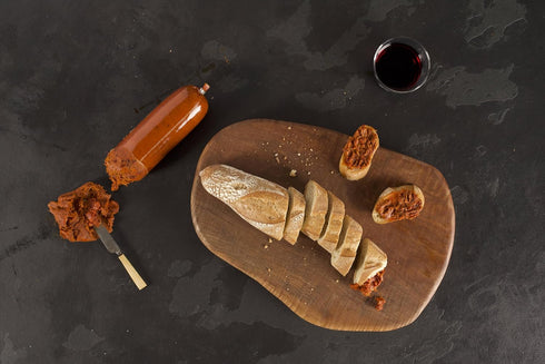 4.5 OZ (Pack 3) TEMPESTA NDUJA (Spicy Spreadable Salami, Famous and Versatile Calabrian Salami, Charcuterie Meat