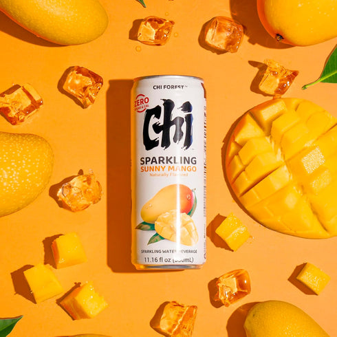 CHI FOREST Mango Sparkling Water Beverage, Zero Sugar Drinks, Zero Artificial Flavor,