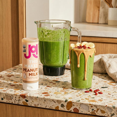 4g 1 16 9 oz (255 JOI Organic Peanut Butter Milk Plant-Based Milk Base and Squeezable Butter. Non-Dairy Milk