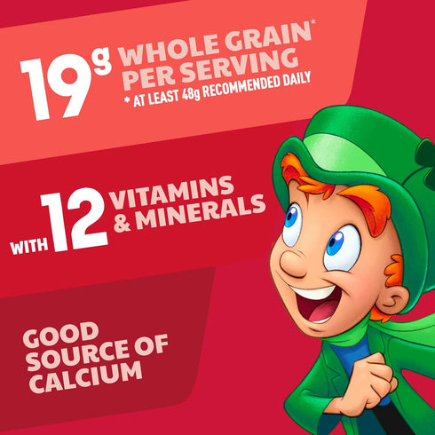 10.5 oz Lucky Charms Gluten Free Cereal with Marshmallows, Kids Breakfast Cereal, Made with Whole Grain