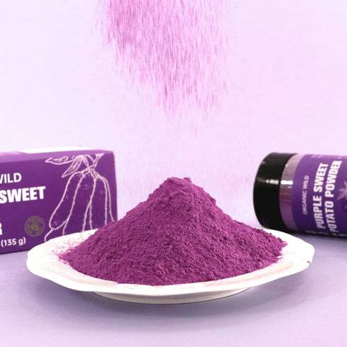 100% (4.76oz) Organic Freeze-Dried Purple Sweet Potato Powder | No Sugar Added: Natural Food Coloring & Flavor