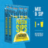 10 Packets, 5g 50 LonoLife Refreshing Protein Sips Lemonade Drink Mix, Single Serve Collagen Protein, Calories