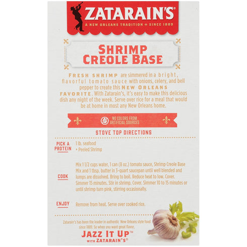 2 oz (Pack 8) Zatarain's Shrimp Creole Base