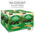 96 Count Green Mountain Coffee Roasters Breakfast Blend Decaf Coffee, Keurig Single Serve K-Cup pods, Light Roast