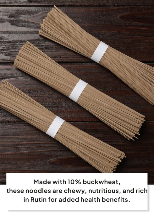 (2.2 lb 1kg, 10 Korean Food Poongkukmyeon Memil (Buckwheat) Soba Noodles / Servings) Chewy, Firm Texture, Great for Hot