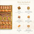 1.1lb (500g) 35 Damaskino Home Assorted Turkish Baklava Gift Box Pieces Traditional Pistachio Baklava Pastry