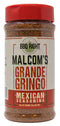 Grande Gringo by Malcom's | Spicy Mexican BBQ, Grill, Tacos, Dips, Margaritas Seasoning | 11 Ounces