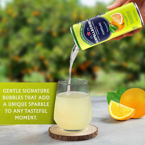 24 Pack Sanpellegrino Italian Sparkling Drink Pompelmo, Sparkling Grapefruit Beverage, Of Cans