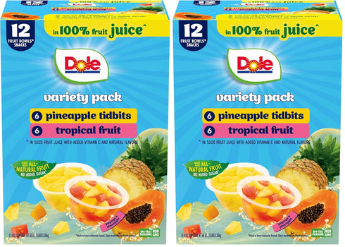 Dole Pineapple Tidbits and Tropical Fruit in 100% Juice - Dole Fruit