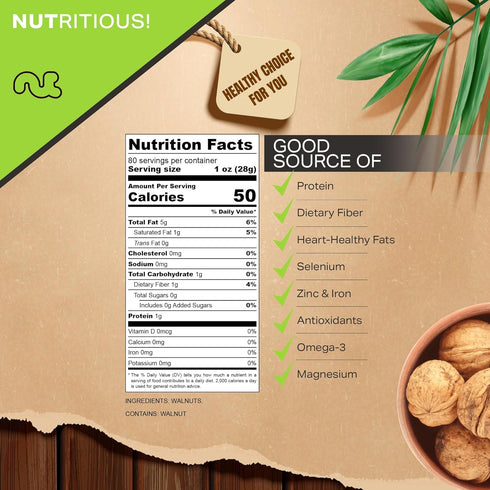 (80oz 5 LB) Packed NUT CRAVINGS - Raw Walnuts In Shell, Whole, - Fresh in Resealable Bag - Nut Snack - Food Assortments