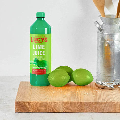 100% 32oz. (2 PACK) Lucy's Family Owned - Lime Juice Bottle