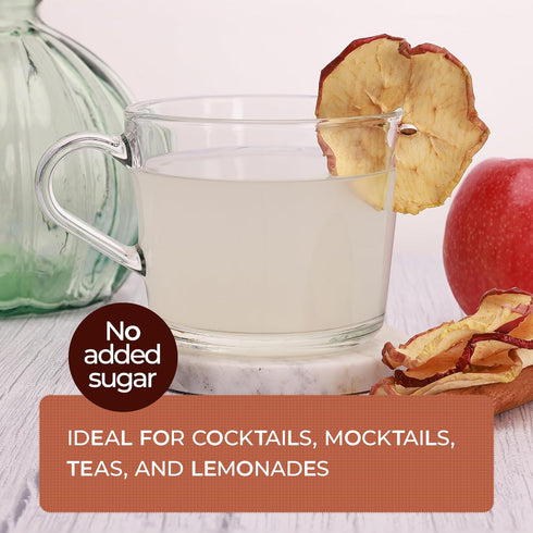 2.5 OZ (71 100% Premium Dried Apple Slices Dehydrated Apples g) - Natural Gluten Free Fruit Snacks Made in US Dried