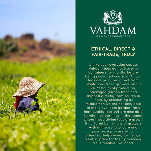Pack 226g) Vahdam Premium CTC Assam Black & English Breakfast Tea - Strong, Full-Bodied, Bold & Delicious | Perfect