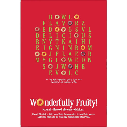 10.6 Oz Fruity Cheerios Gluten Free, Breakfast Cereal