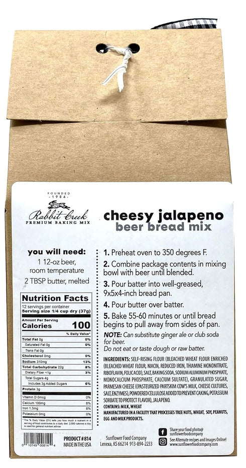 Cheesy Jalapeno Beer Bread Mix for Gourmet Baking