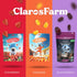 (25g) (5-Pack) Claros Farm Organic Freeze-Dried Tangerines Single-Ingredient, Resealable Dried Fruit Snacks w/No Sugar