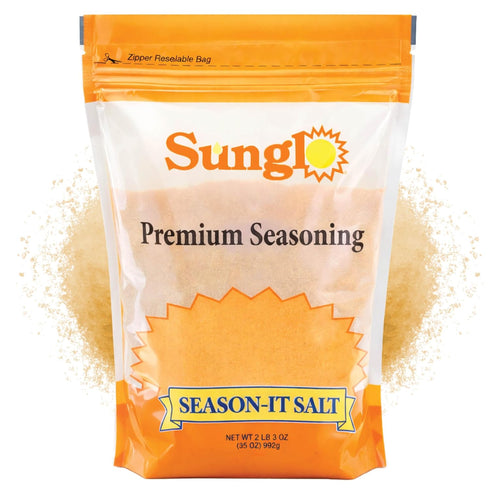 Sunglo Season-It Buttery Salt, Popcorn Salt 35oz Resealable Bag, Movie Theater Popcorn