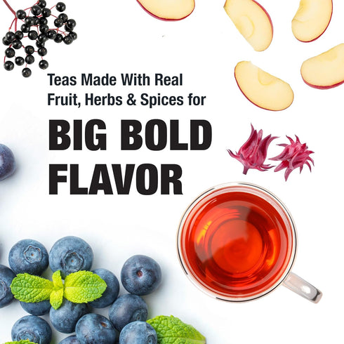 200 16 Tiesta Tea Blueberry Wild Child, Loose Leaf, Blueberry Hibiscus Herbal Tea, Premium Non-Caffeinated Blend, Make
