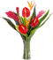 Generic Fresh Orchids and Tropical Flower Bouquet, Red Anthuriums, Red Ginger, Heliconia, Mixed