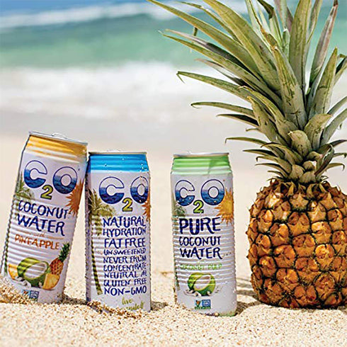 C2O 17.5 OZ (Pack 12) Pure Coconut Water with Mango | Plant Based | Non-GMO | No Added Sugar | Essential Electrolytes |