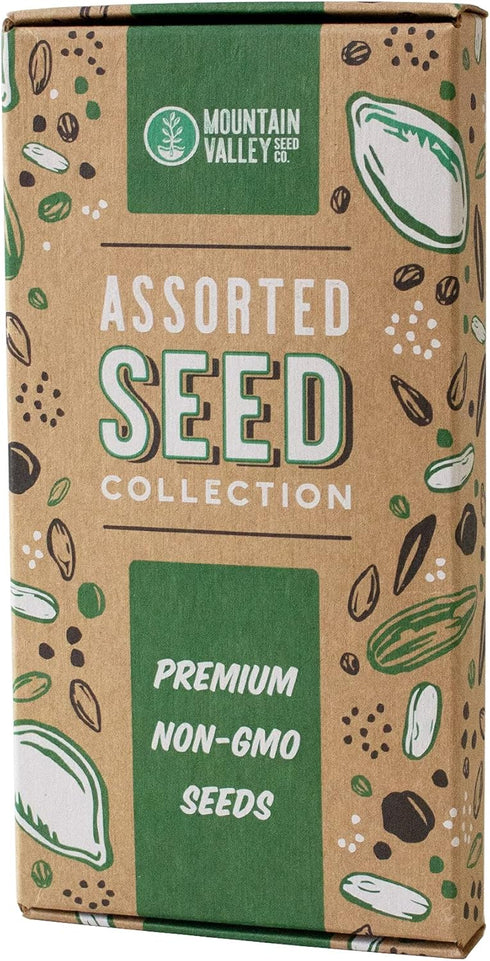 6 Packets: Culinary Herb Seeds Garden Collection | Basic Assortment | Non-GMO Seed Basil, Dill, Oregano, Parsley