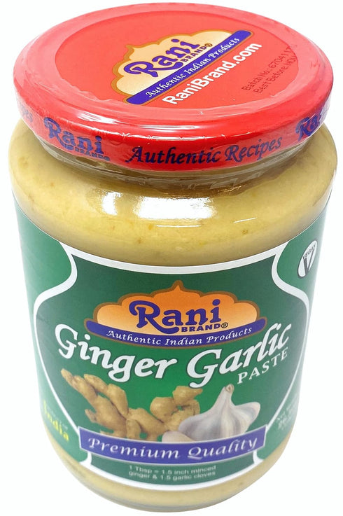 26.5oz (750g) Rani Ginger Garlic Cooking Paste Glass Jar ~ Vegan | Gluten Free | NON-GMO | No Colors | Indian Origin